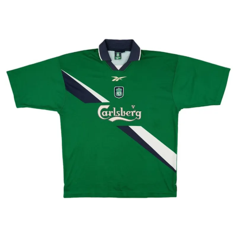 Maillot d'extérieur retro de Steven Gerrard Liverpool 1999/20 - Vert