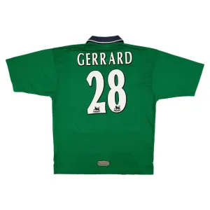 Steven Gerrard Liverpool 1999/20 Retro Away Jersey - Green