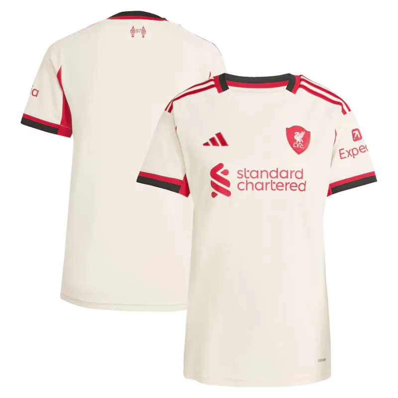 Liverpool 2025/26 Camiseta de fuera femenina 2025/26 - Blanca