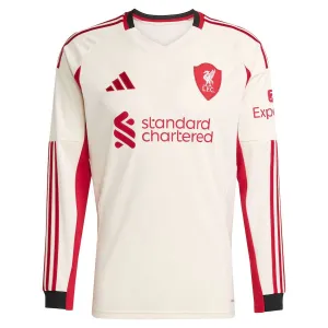 Liverpool 2025/26 Long-Sleeve Away Jersey - White