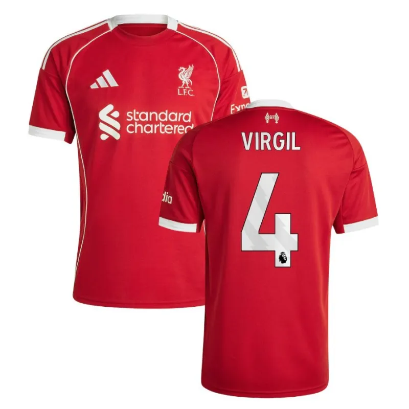 Liverpool VIRGIL 2025/26 Heimtrikot - Rot
