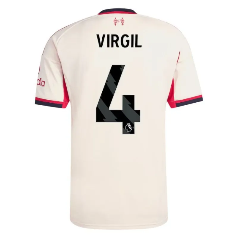 Liverpool VIRGIL 2025/26 Kids' Away Jersey Set - White