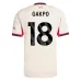 Liverpool GAKPO 2025/26 Ensemble de maillot extérieur pour enfants - Blanc