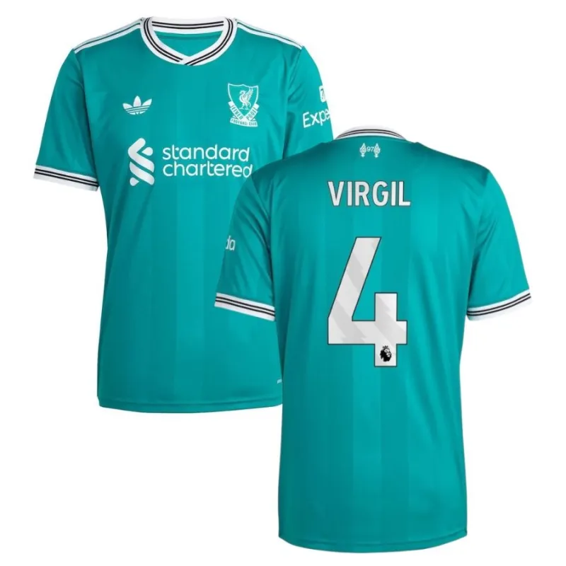 Liverpool VIRGIL 2025/26 Third Kit - Green