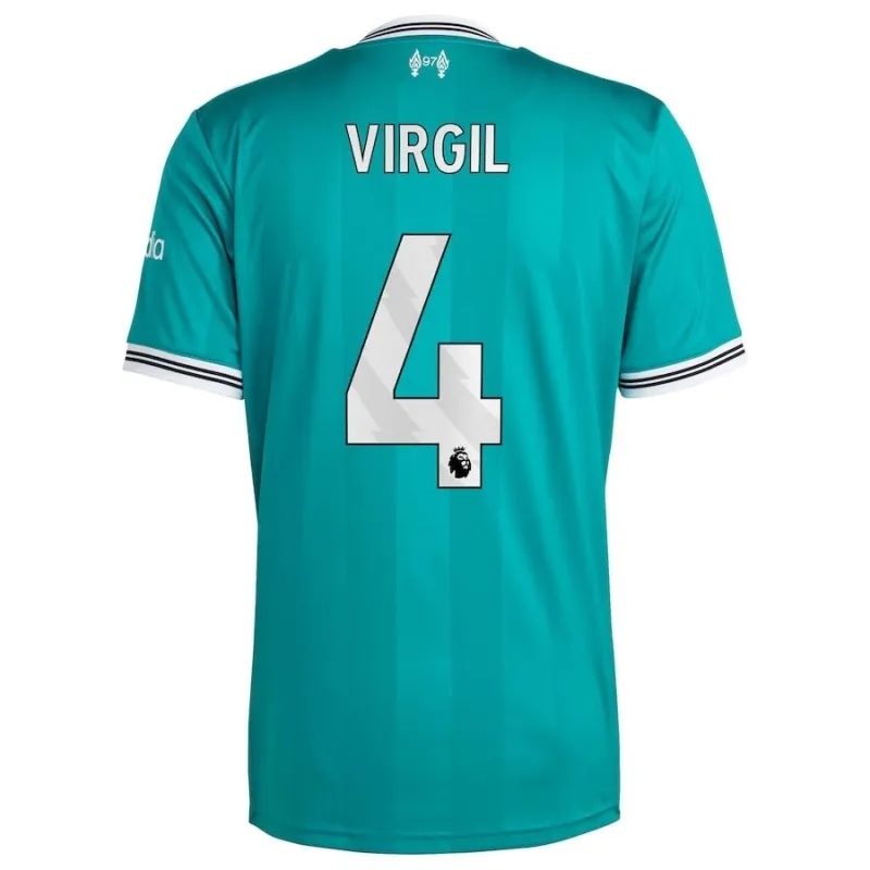 Liverpool VIRGIL 2025/26 Third Kids Kit - Green