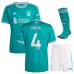 Liverpool VIRGIL 2025/26 Third Kids Kit - Green