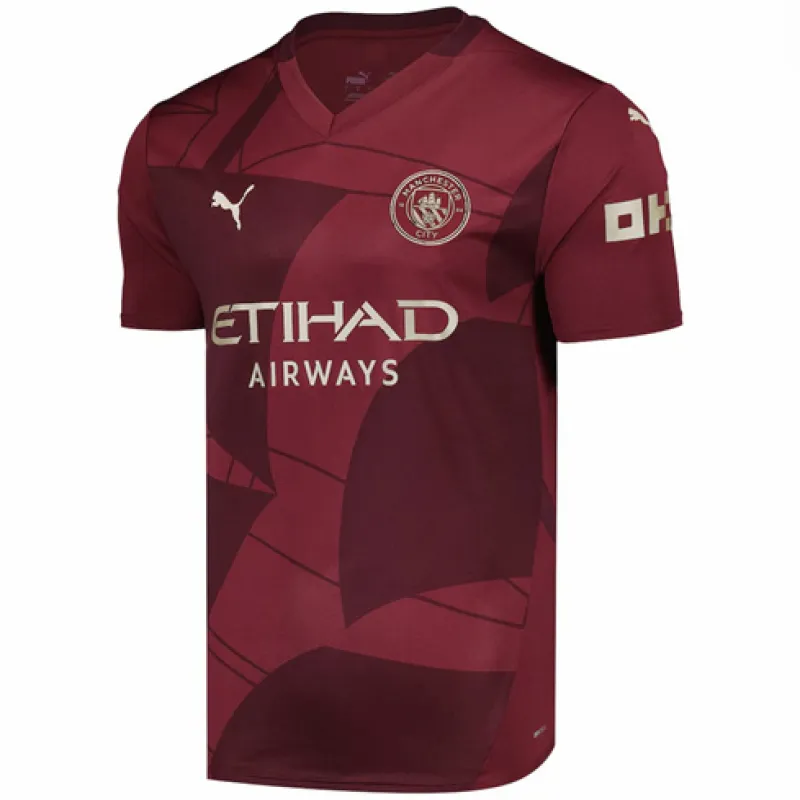 Terza maglia di Manchester City 2024/25 - Rosso bordello