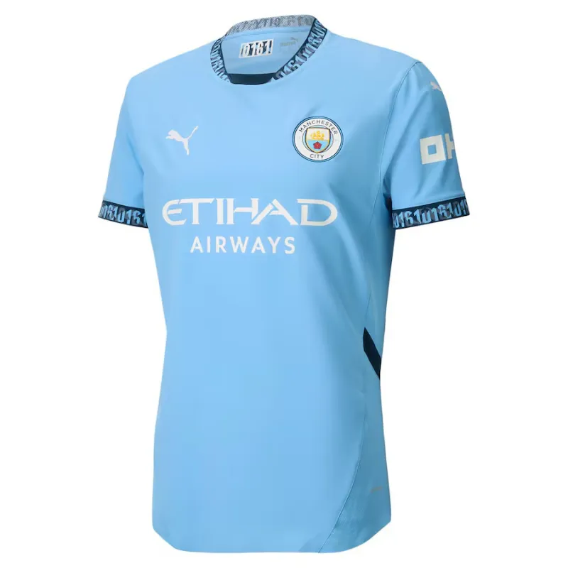 Manchester City 2024/25 Home Player Version Jersey - Blue