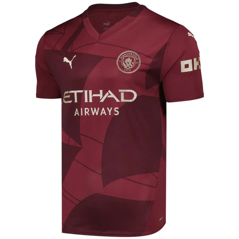 Tercer camiseta de la versión jugador de Manchester City 2024/25 - Burdeos