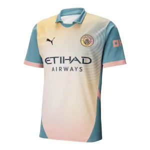 Quarta maglia della versione giocatore di Manchester City 2024/25 - Blu/Rosa