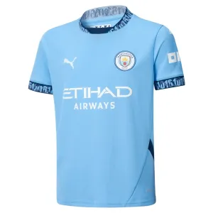 Maglia di campo di casa per bambini di Manchester City 2024/25 - Blu