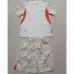 Maglia e pantaloncini del portiere di porta per bambini di Manchester City 2024/25 - Bianco
