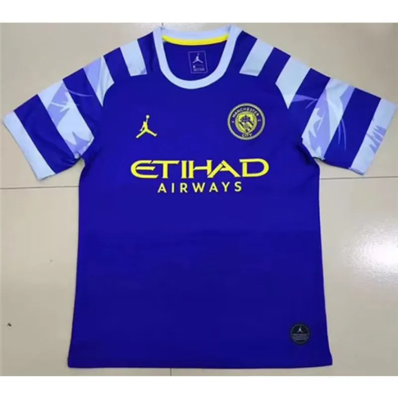 Camiseta retrò conmemorativa de Manchester City - Azul