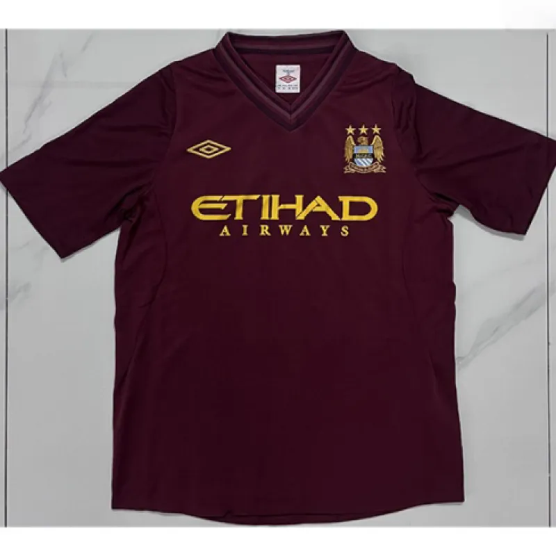 Camiseta de visita retrò de Manchester City 2012/13 - Burdeos