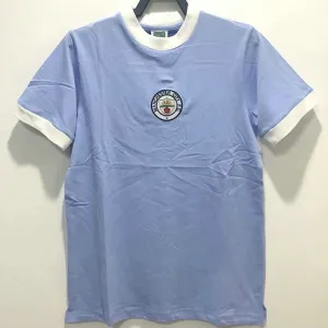 Maglia di campo di casa retrò di Manchester City 1972 - Blu