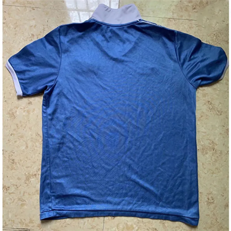 Camiseta de campo de casa retró de Manchester City 1981/82 - Azul