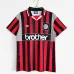 Manchester City 1994 - 96 Away Retro Jersey - Red/Black