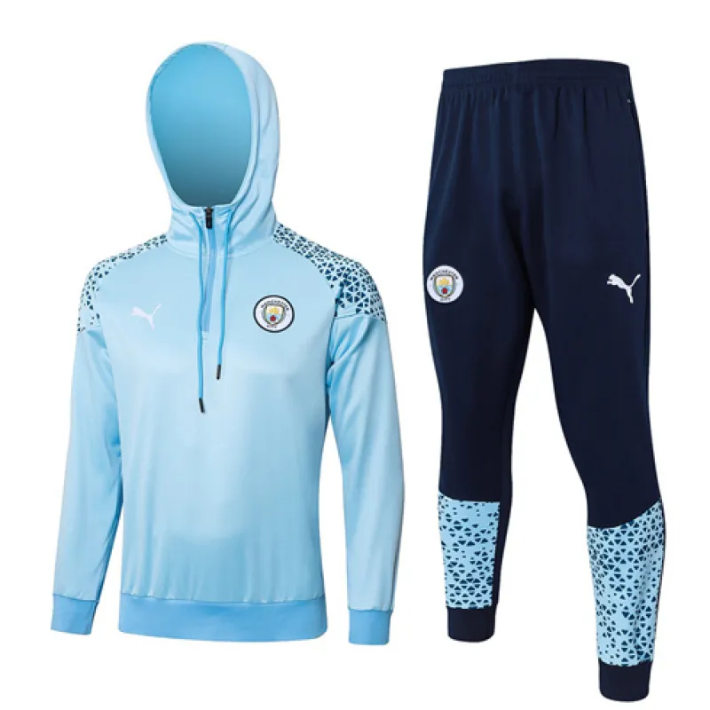 Manchester City 2024/25 Hooded Sports Wear - Blue