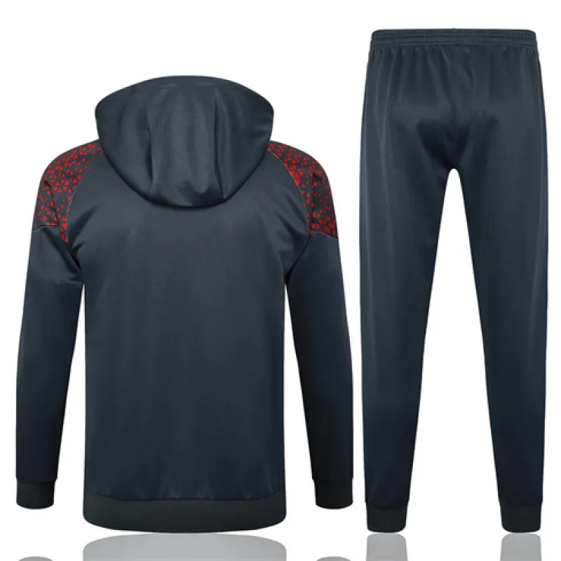 Manchester City 2024/25 Hooded Sports Wear - Dark Gray