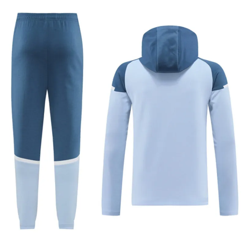 Giubbotto sportivo con cappuccio di Manchester City 2024/25 - Blu