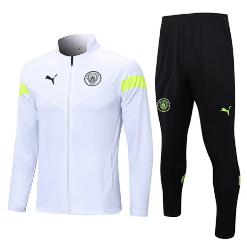 Manchester City 2022/23 Flocked Sports Jacket - White