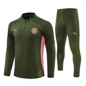 Abbigliamento sportivo per bambini di Manchester City 2024/25 - Verde militare