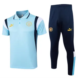 Maglia polo e pantaloni d'allenamento di Manchester City 2024/25 - Blu