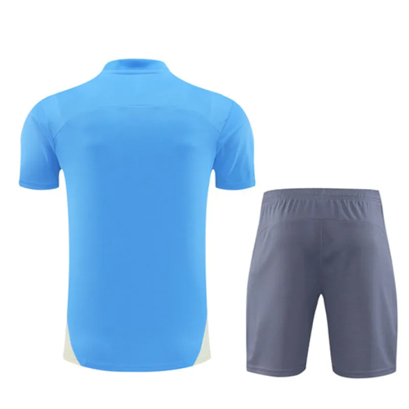 Manchester City 2024/25 Kids' Training Shirt and Shorts - Blue