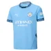 Set di maglia di campo per bambini di Manchester City 2024/25 - Azzurro