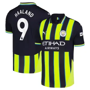 HAALAND Maglia di trasferta di Manchester City 2024/25 - Nero/Verde