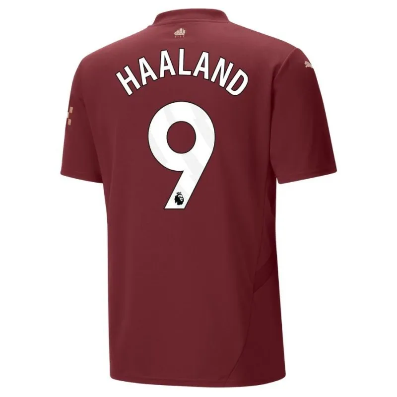 HAALAND Manchester City 2024/25 Third Jersey - Burgundy