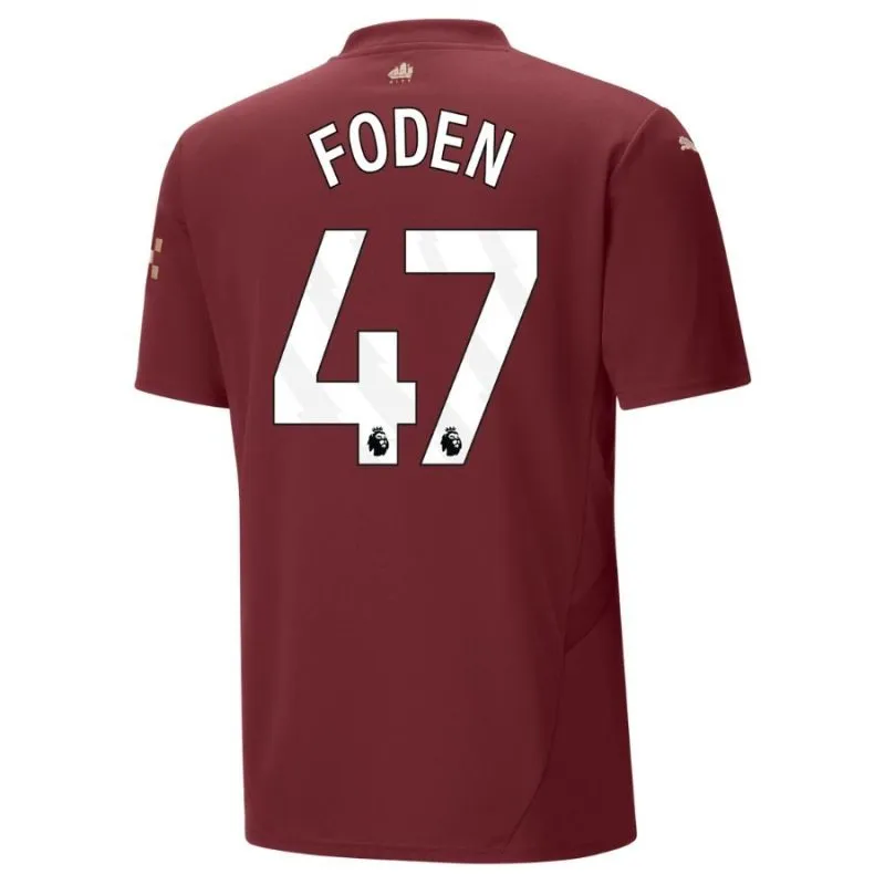 FODEN Troisième maillot de Manchester City 2024/25 - Bourgogne
