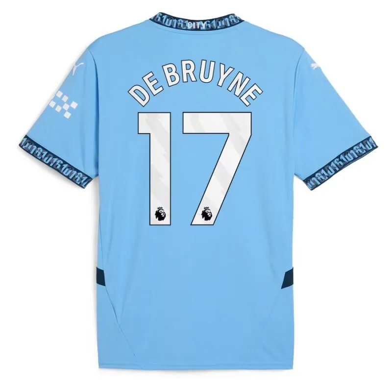 DEBRUYNE Conjunto de camiseta de niño de local de Manchester City 2024/25 - Azul