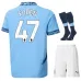 FODEN Conjunto de camiseta de niño de local de Manchester City 2024/25 - Azul