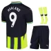 HAALAND Set di maglia per bambini di trasferta di Manchester City 2024/25 - Nero/Verde