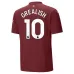 GREALISH Tercero conjunto de camiseta de niño de Manchester City 2024/25 - Borgoña