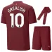 GREALISH Tercero conjunto de camiseta de niño de Manchester City 2024/25 - Borgoña