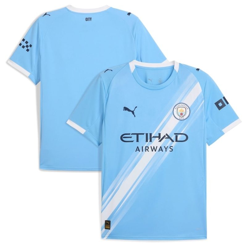 Maglia per bambini Manchester City 2025/26 casa - Blu