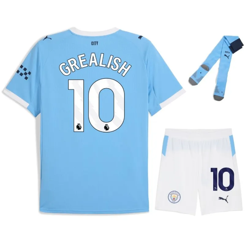 Kit home bambino Manchester City Grealish 2025/26