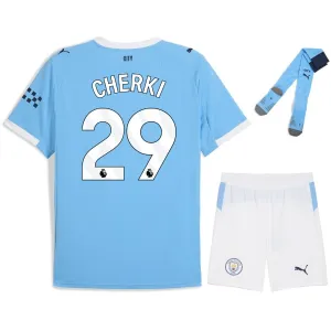 Kit per bambini CHERKI Manchester City 2025/26 casa - Blu