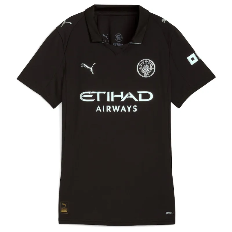 Camiseta femenina fuera de casa del Manchester City 2025/26 - Negro