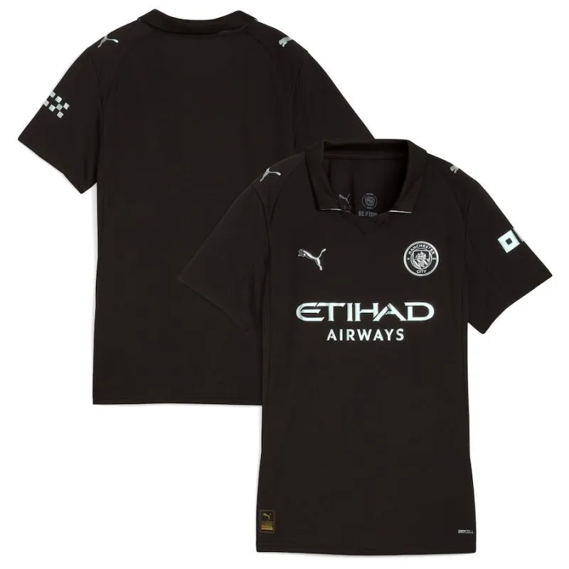 Camiseta femenina fuera de casa del Manchester City 2025/26 - Negro
