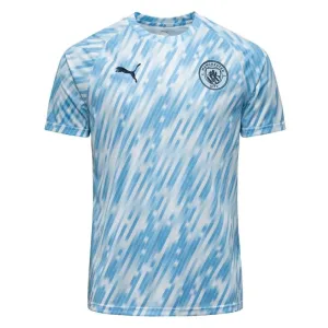 Maglia pre-partita del Manchester City 2025/26 - Blu