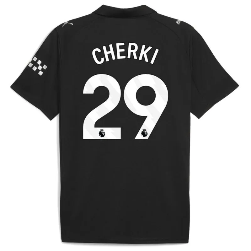 Manchester City CHERKI 2025/26 Away Kids' Jersey Set - Black