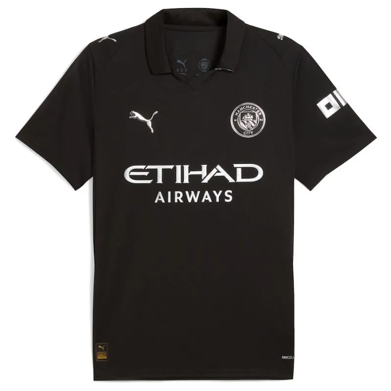 Manchester City GREALISH 2025/26 Away Kids' Jersey Set - Black