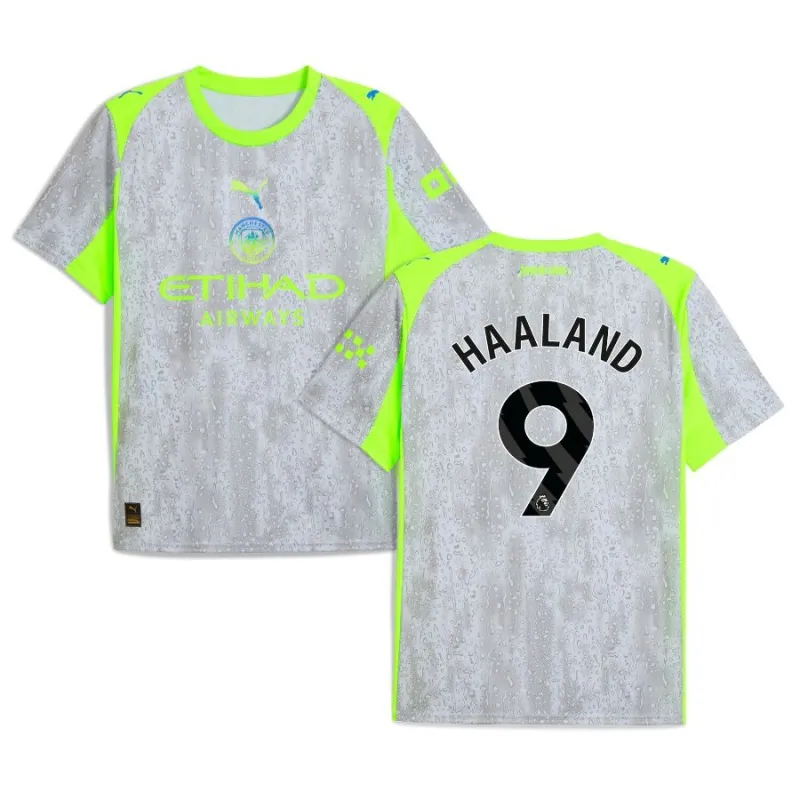 Manchester City HAALAND 2025/26 Third Jersey - Grey