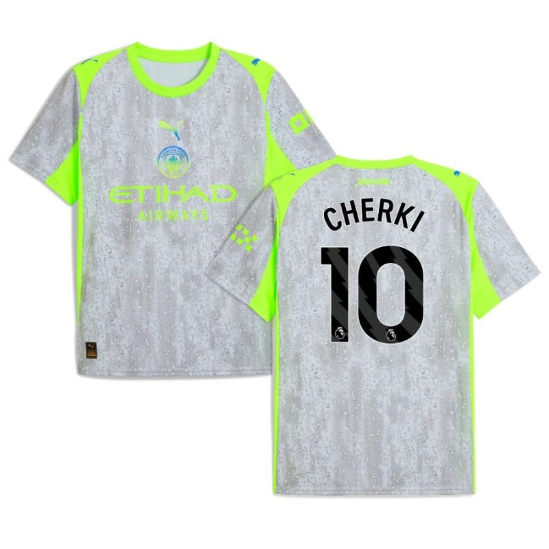 Manchester City CHERKI 2025/26 Terza Maglia - Grigio