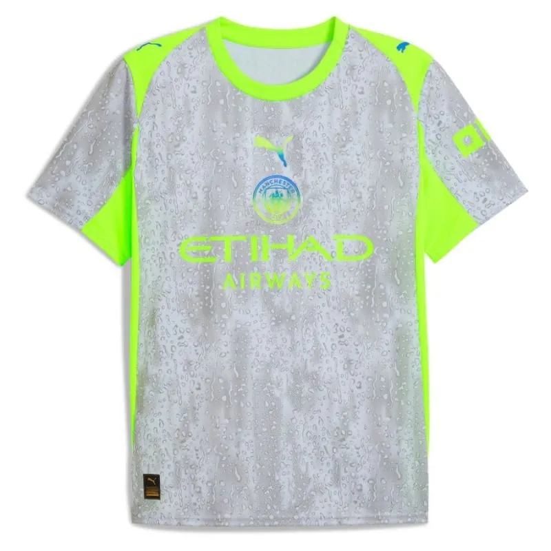 Manchester City HAALAND 2025/26 Third Kids Kit - Grey