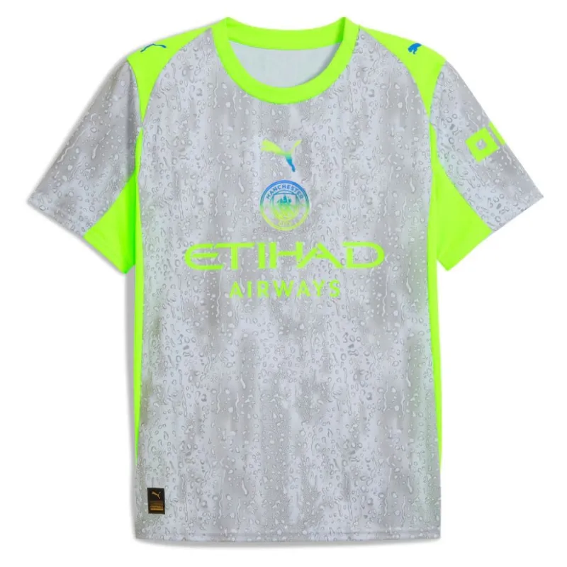Manchester City CHERKI 2025/26 Third Kids Kit - Grey