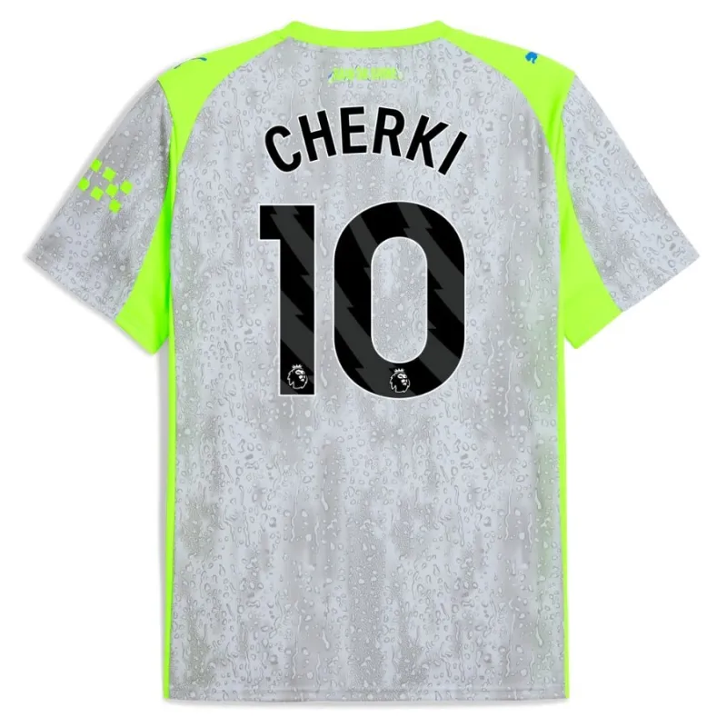 Manchester City CHERKI 2025/26 Third Kids Kit - Grey